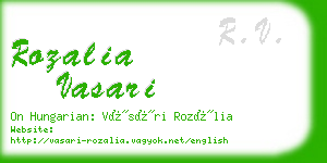 rozalia vasari business card